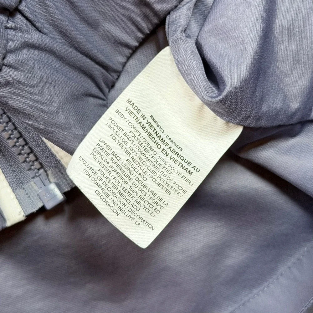 Nike Windrunner Jacket Womens XL Grey Navy Blue Full Zip Hooded 883495-013